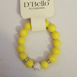 NWT beautiful bracelet, silver and yellow